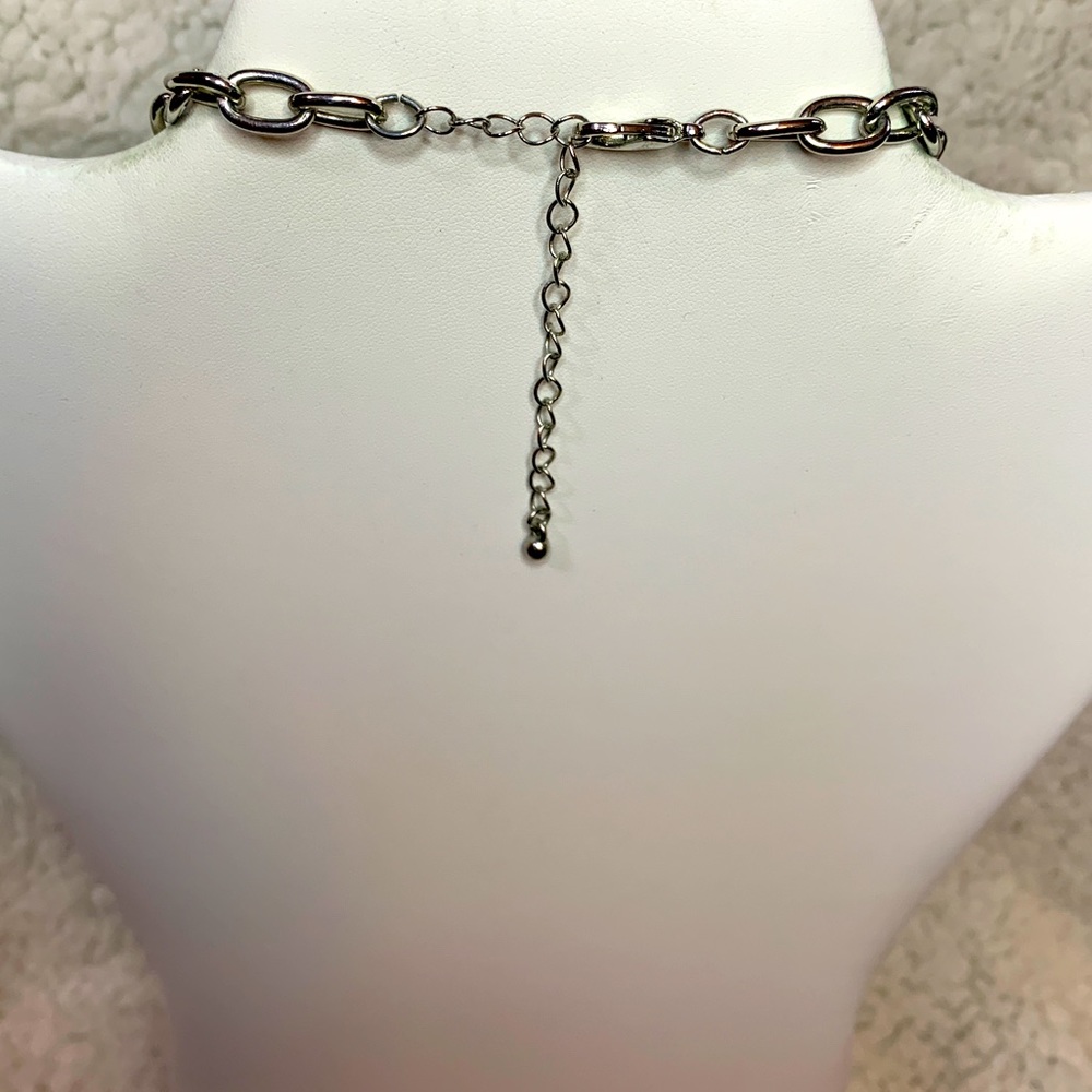 Vintage Red Ruby Chunky Statement Necklace - image 3